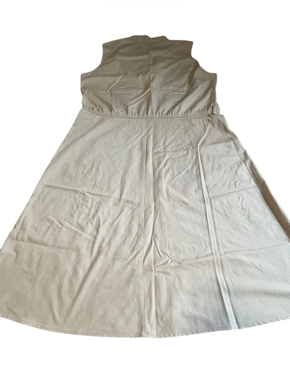 Vintage Murray Meisner Khaki Utility Midi Dress Made in USA Safari A-Line - Picture 11 of 14